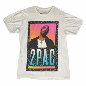 Tupac Mens Bravado T Shirt Rapper Music 2Pac Tee L